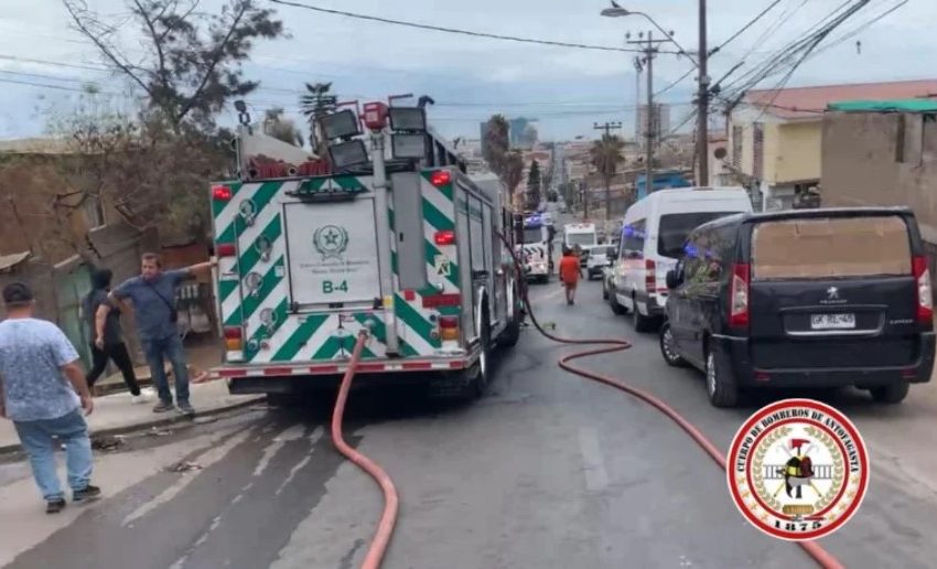  Inmueble fue afectado por incendio en el centro de Antofagasta