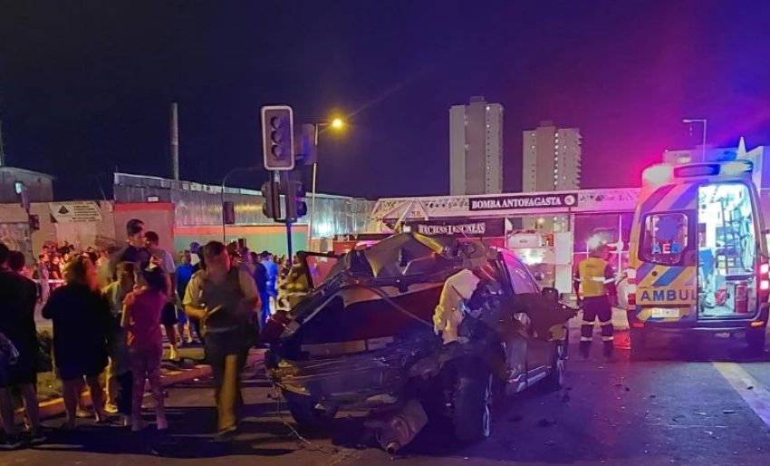  Víctima de accidente en Avenida Salvador Allende está en riesgo vital