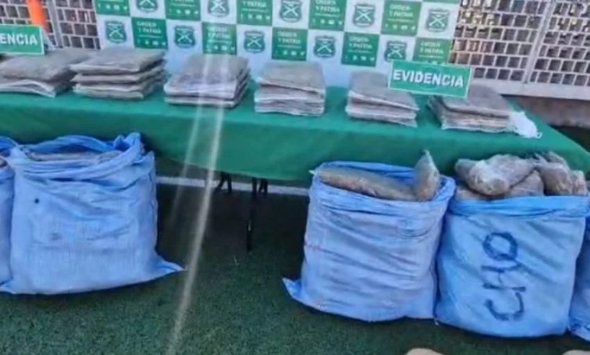  Carabineros de Antofagasta lidera a nivel nacional con incautación récord de drogas: 3.5 toneladas aseguradas este año