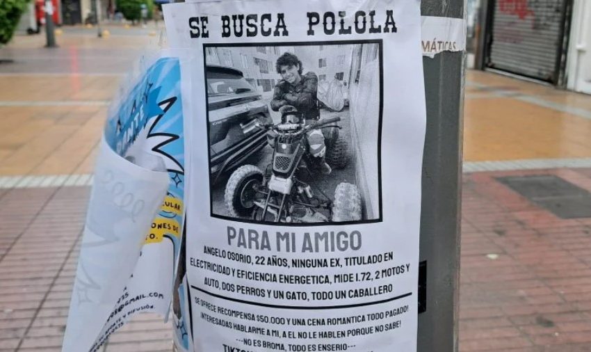  Tiktoker busca novia para su amigo con campaña de carteles en Antofagasta