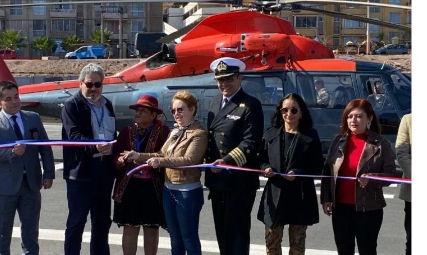  Inauguran nuevo punto de posada para helicópteros en Centelanto, Antofagasta