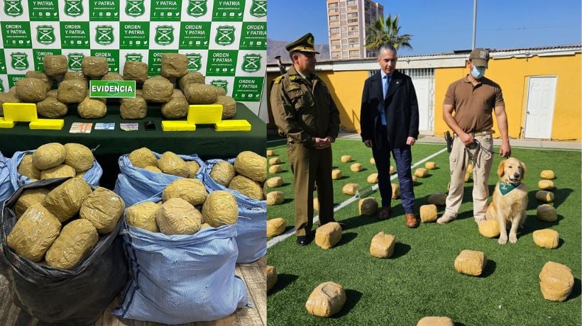  Carabineros detiene a extranjero con 180 kilos de marihuana y 6 kilos de cocaína en Antofagasta