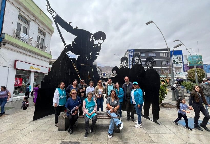  Escultura del Padre Hurtado en Antofagasta recibe restauración y nueva bendición