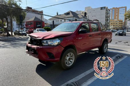 Colisión vehicular en Antofagasta deja un lesionado