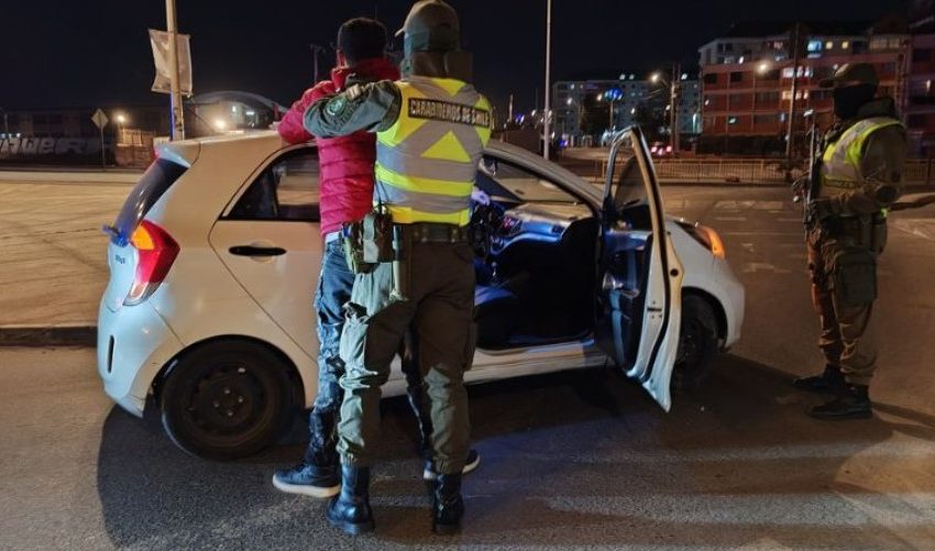  Operativo en el borde costero de Antofagasta termina con detenciones por arma blanca y conducción bajo alcohol