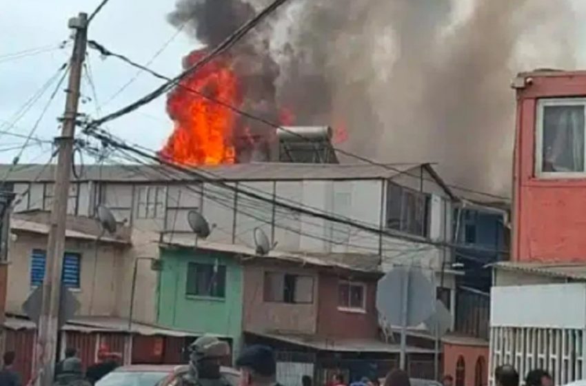  Tragedia en Antofagasta: Incendio en el sector norte deja un menor fallecido y siete damnificados