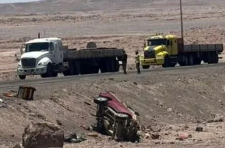 Fatal choque cerca de Baquedano: Conductor de camioneta pierde la vida